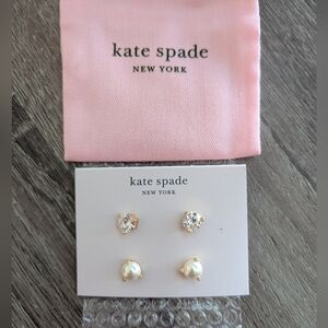 Kate Spade Gold and Pearl Kids Earrings